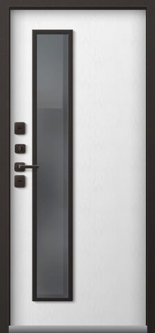 Термодверь входная Центурион Т-20 (2026), 2 замка, 1,4 мм металл, (шоколад муар+белый ясень софт) #3