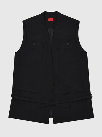 Жилет удлиненный с ремешком 