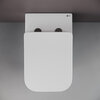 Ceramica Nova Cubic CN1809 Напольный пристенный унитаз-соло с ультра тонким сидением с функцией плавного закрытия, цвет: белый