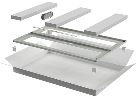 ITK LINEA N Дверь перфор. двустворч. 800мм шкафа 28U сер.