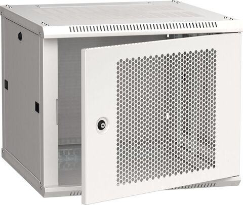 ITK Шкаф LINEA W 9U 600х600мм дверь перфорированная серый