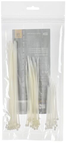 Набор хомутов 2,5х100; 2,5х150; 2,5х200 бел. (75шт/упак) IEK