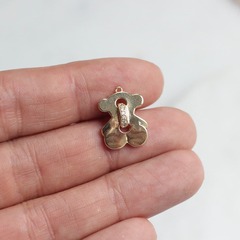 УЦЕНКА!!! Подвеска Мишка с фианитами, 15*13 мм, позолота У036