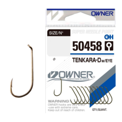 50458 № 10 Крючки OWNER Tenkara Down W / Eye-Brown / продажа от 5 уп.