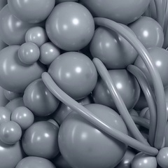 Шар S ШДМ 260/ 5*150 см, Пастель, Холодный графит (082), 50 шт.