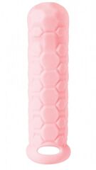 Розовый фаллоудлинитель Homme Long - 15,5 см. - 