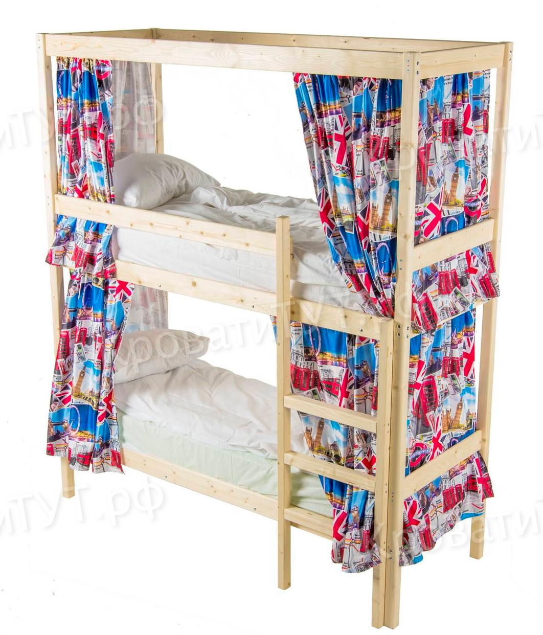 Двухъярусная кровать с каркасом для штор - купить по выгодной цене |  Интернет-Магазин Эко-Мебели КроватиТУТ.рф