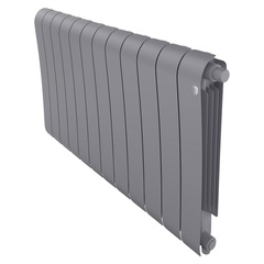 Royal Thermo Infinity VR 500 Silver Satin, 12 секций - радиатор с нижним правым подключением