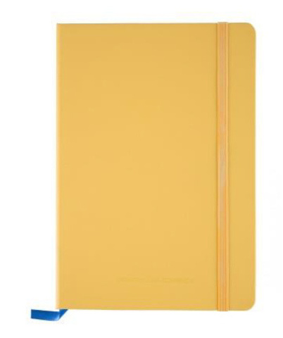 Блокнот Piquadro A5, линейка, фиксирующая резинка желтый (AC4867RA/G)