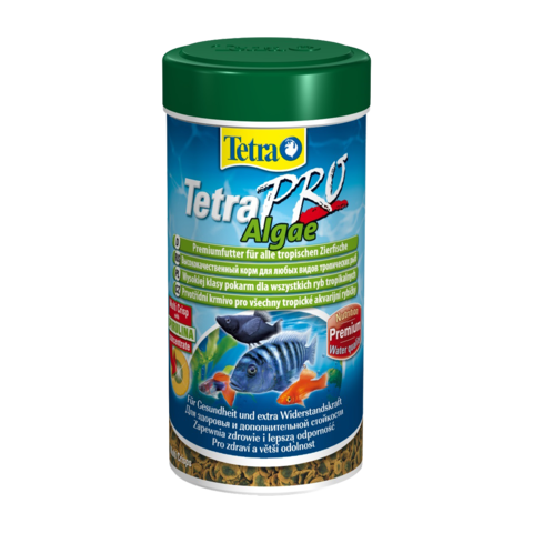 TetraPro Algae Сухой корм для декоративных рыб для здоровья и дополнительной стойкости чипсы