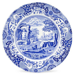 Тарелка обеденная 27см Spode Голубая Италия