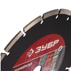 ЗУБР Универсал, 230 мм, (22.2 мм, 7 х 2.4 мм), сегментный алмазный диск (36610-230)