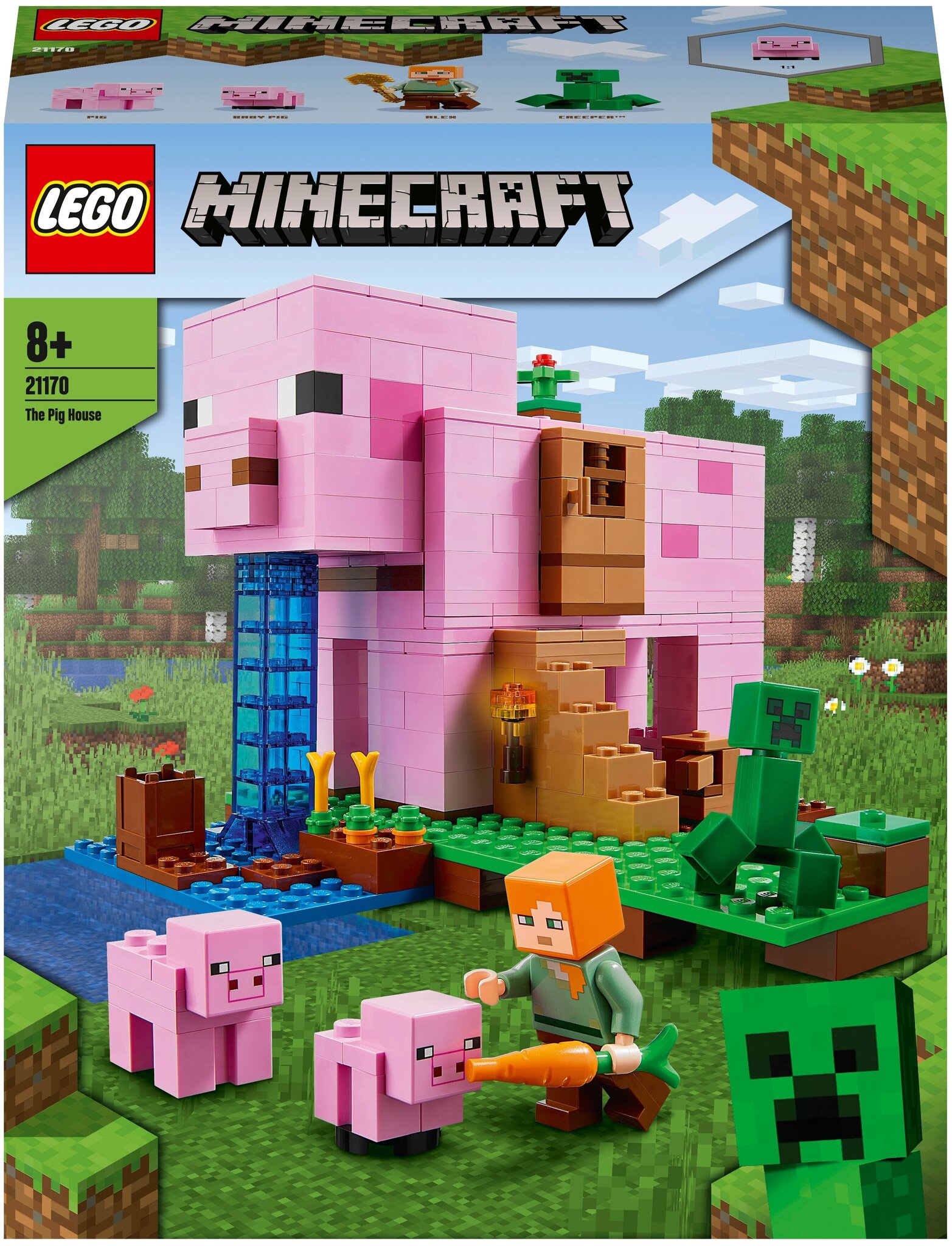 Конструктор LEGO Minecraft 21170 Дом-свинья 21170 купить в  интернет-магазине Layon.ru