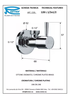 REMER 128L1212 Кран угловой для подключения смесителей 1/2х1/2