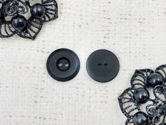 Пуговицы Fashion, d 1,8 см, 2 прокола, чёрный