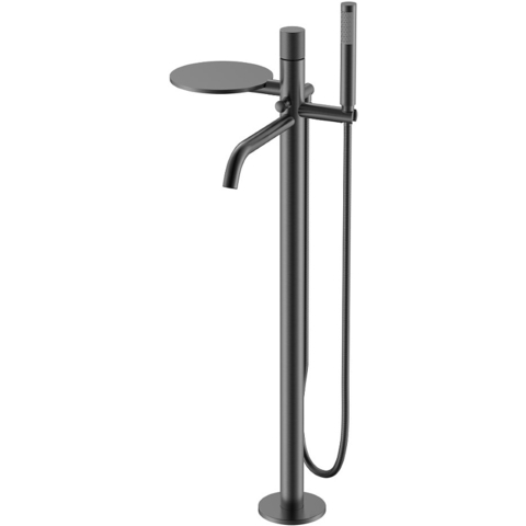 Boheme 129-GM.4 Смеситель STICK напольный GUN METAL SPIRALE