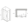 Abber Schwarzer Diamant AG30100H-S85 Душевой уголок, 100x85x195, цвет: хром