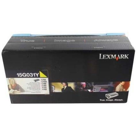 Картридж для принтеров Lexmark C752, C760, C762 желтый (yellow). Ресурс 6000 стр (15G031Y)