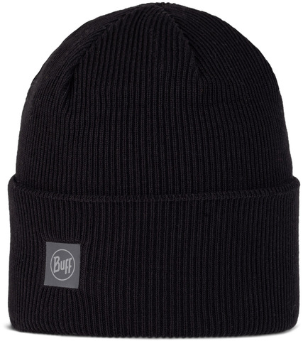 Шапка Buff Crossknit Hat Solid Black фото 1