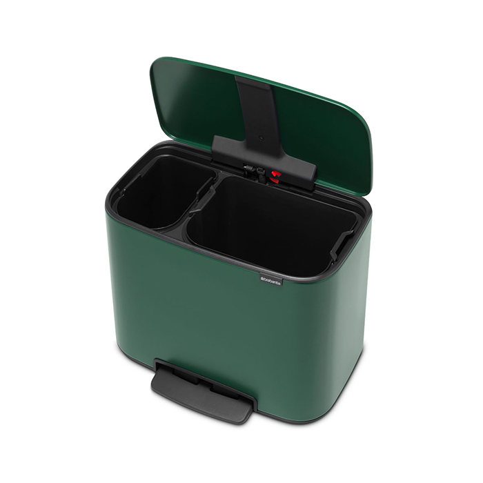 Мусорный бак Bo с педалью (11 л + 23 л), Зеленая сосна, арт. 304125 - фото 4