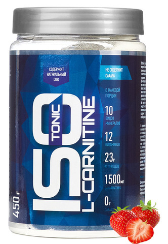 Спортивный изотоник RLINE ISOtonic L-Carnitine Клубника 450 гр