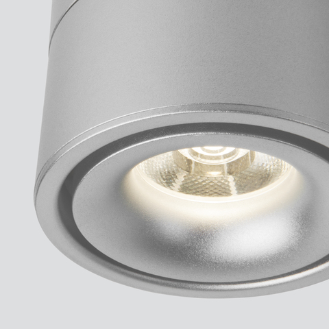 Потолочный светодиодный светильник DLR031 15W 4200K 3100 серебро матовый