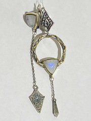 Амза (серьги из серебра)