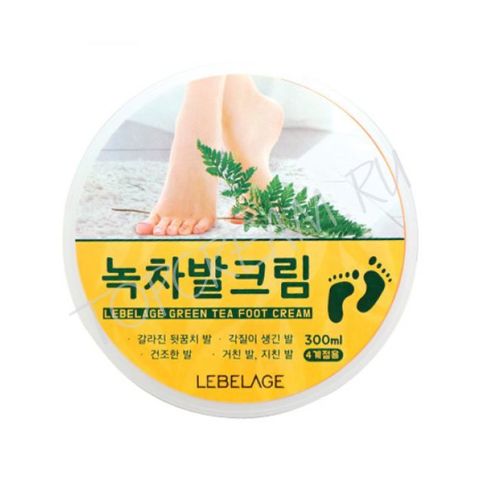 Lebelage - Крем для ног с экстрактом зеленого чая, 300мл
