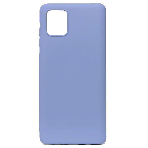 Чехол для Samsung (N770) Galaxy Note 10 Lite Софт тач мягкий эффект / микрофибра светло-фиолетовый