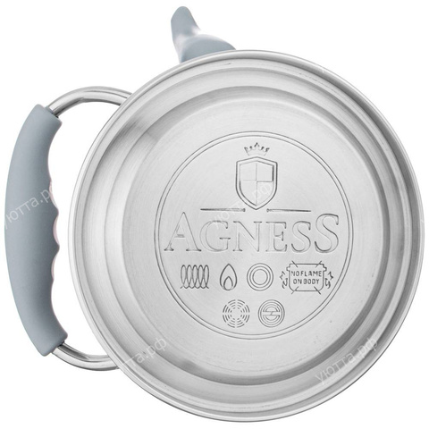 Чайник Agness с фильтром 1,2 л - Серый - купить 3