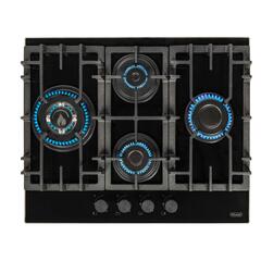 Варочная панель встраиваемая DeLonghi GABRIELLA 6GW NB газовая, 4 конфорки, закалённое стекло