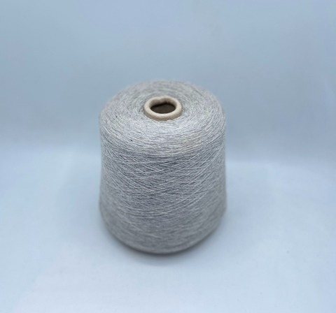 Бобинная пряжа (пр.Италия),1500м/100гр, 80%шерсть, 20%полиамид, цвет-Серый меланж, арт.31486