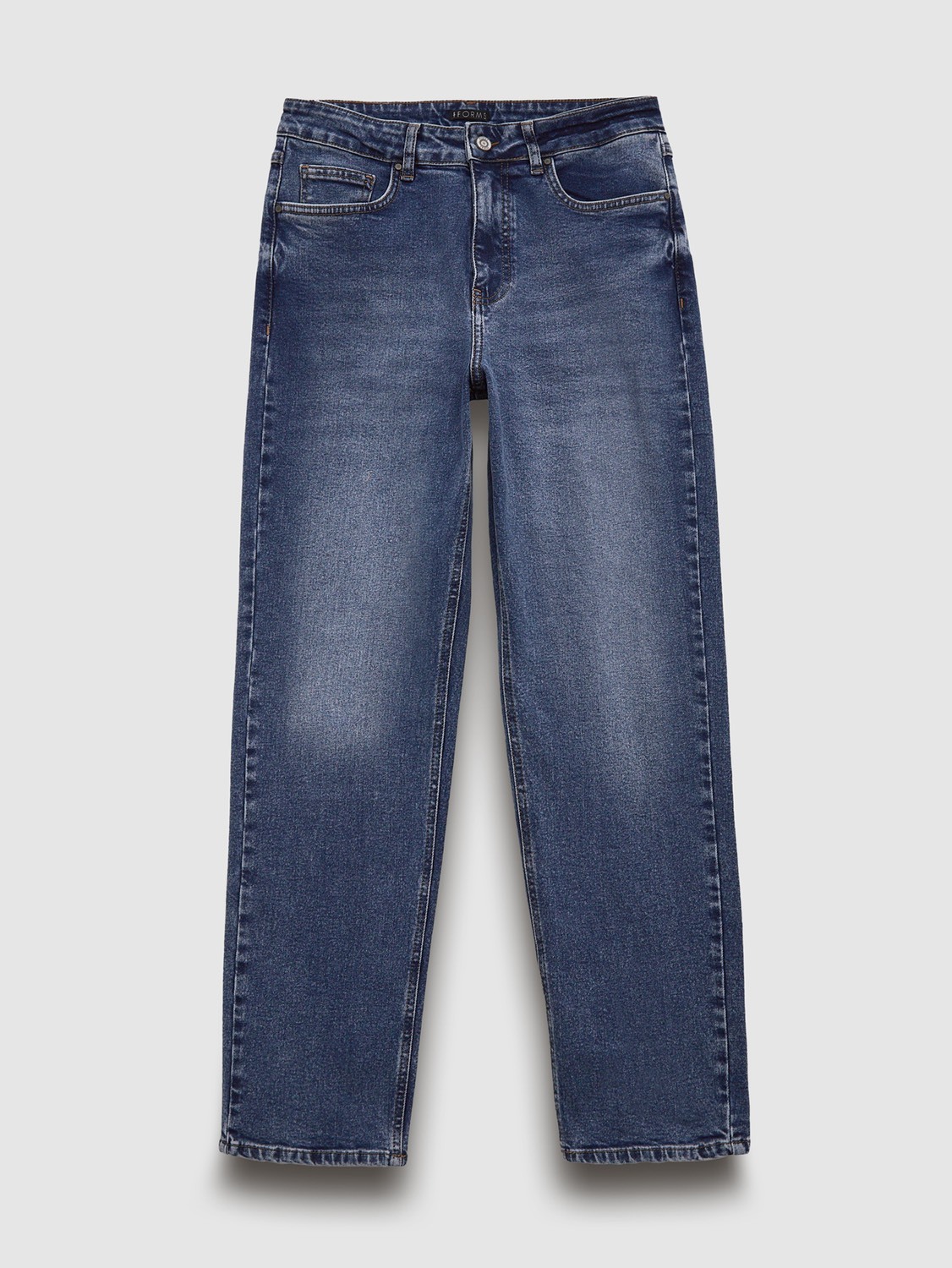 Джинсы Mom fit, синий