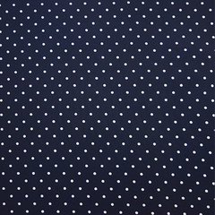 Ткань плательная Кашибо белый горох на тёмно-синем, d 0,4 см