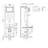 Am.Pm I012711.0351 ErgoFit инсталляция для подвес унитаза с клавишей ErgoFit M пластик, хром глянц