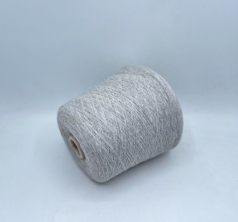 Бобинная пряжа (пр.Италия),1500м/100гр, 80%шерсть, 20%полиамид, цвет-Серый меланж, арт.31486