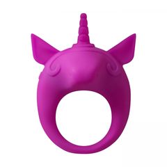 Фиолетовое эрекционное кольцо Unicorn Alfie - 