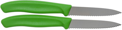 Набор ножей кухонных Victorinox Swiss Classic (6.7636.L114B) компл.:2шт салатовый блистер