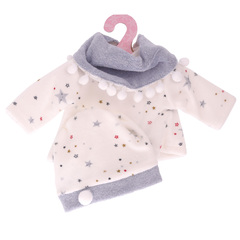 Munecas Antonio Juan Одежда для кукол и пупсов 30-35 см, кофта велюровая, трусики, слюнявчик, шапка (91033-29)