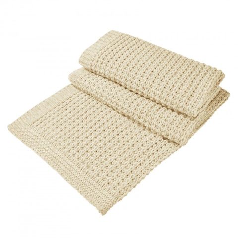 Плед 130x180 Hamam Dimension Knitted слоновая кость