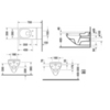 Унитаз подвесной (без сиденья) для инвалидов Duravit Architec 0190090000