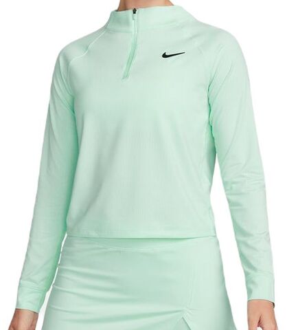 Женская теннисная футболка - Nike Court Dri-Fit Victory Top Long Sleeve - mint foam/black