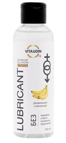 Интимный гель-смазка на водной основе VITA UDIN с ароматом банана - 200 мл. - VITA UDIN 4673730464006
