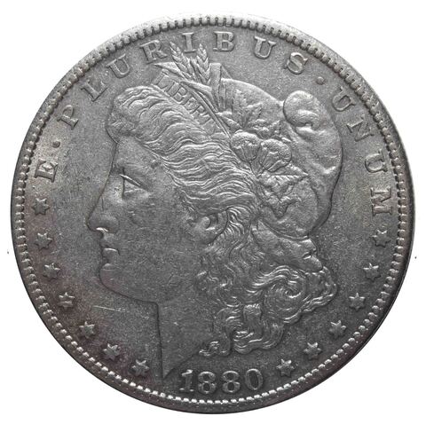 1 доллар 1880. (S) США (Морган). XF-AU