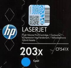Картридж HP 203X (CF541X) голубой увеличенной ёмкости для HP СLJ M254/M280/M281 2.5K