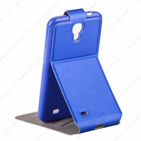 Чехол-флип Kooso Melkco для Samsung Galaxy Mega 6.3 i9200 - Kooso Koka Flip case Dark Blue