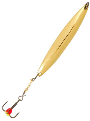 Блесна вертикальная зимняя LUCKY JOHN Nail Blade (цепочка, тройник), 65 мм, G
