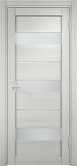 Межкомнатная дверь Новелла 1 Беленый дуб,стекло белое / Цвет Слоновая кость / Остекление "Сатинато" / Двери Верда