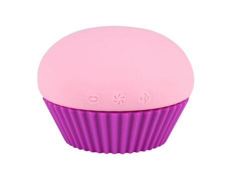 Розовый вакуум-волновой вибратор в форме капкейка - Lola Games Cupcake 9210-02lola
