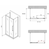 Abber Schwarzer Diamant AG30100H-S60-S60 Душевой уголок, 100x60x195